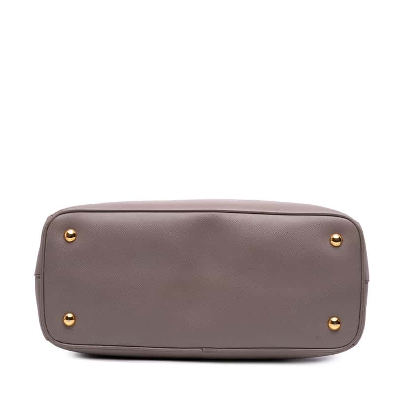 Prada Small Saffiano Lux Galleria Satchel Brown Leather Good condition - Inside View