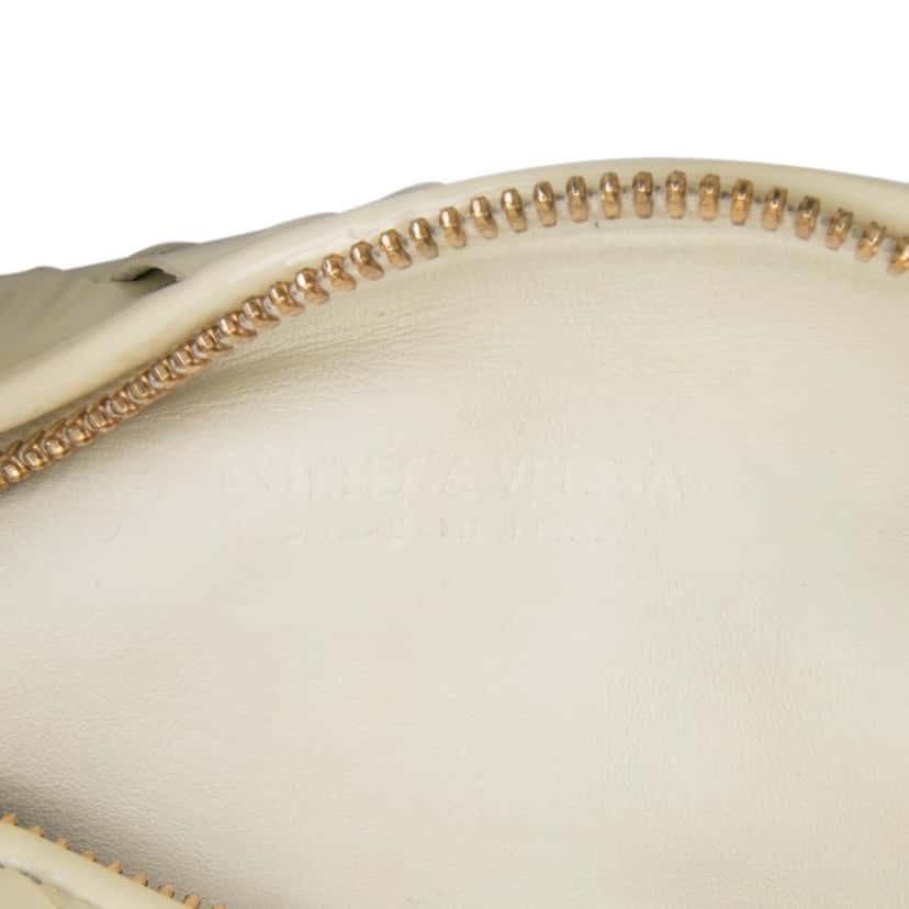 Bottega Veneta Mini Patent Intrecciato Jodie White Leather Good condition - Box View