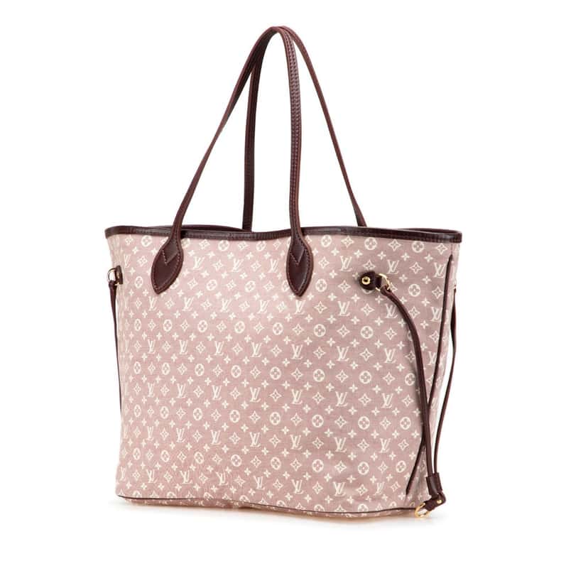 Louis Vuitton Monogram Idylle Neverfull MM Pink Canvas Good condition - Back View