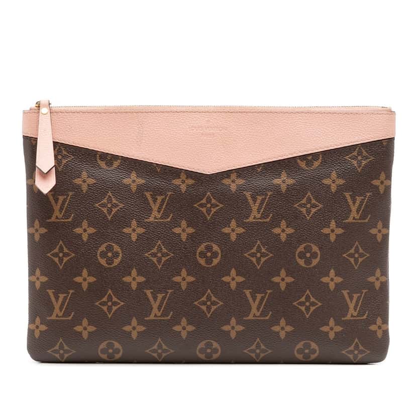 Louis Vuitton Monogram Daily Pouch Brown Canvas Good condition - Front View
