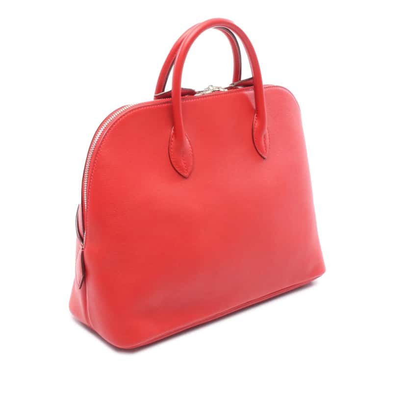 Hermès Swift Web Bolide 1923 30 Red Leather Good condition - Back View