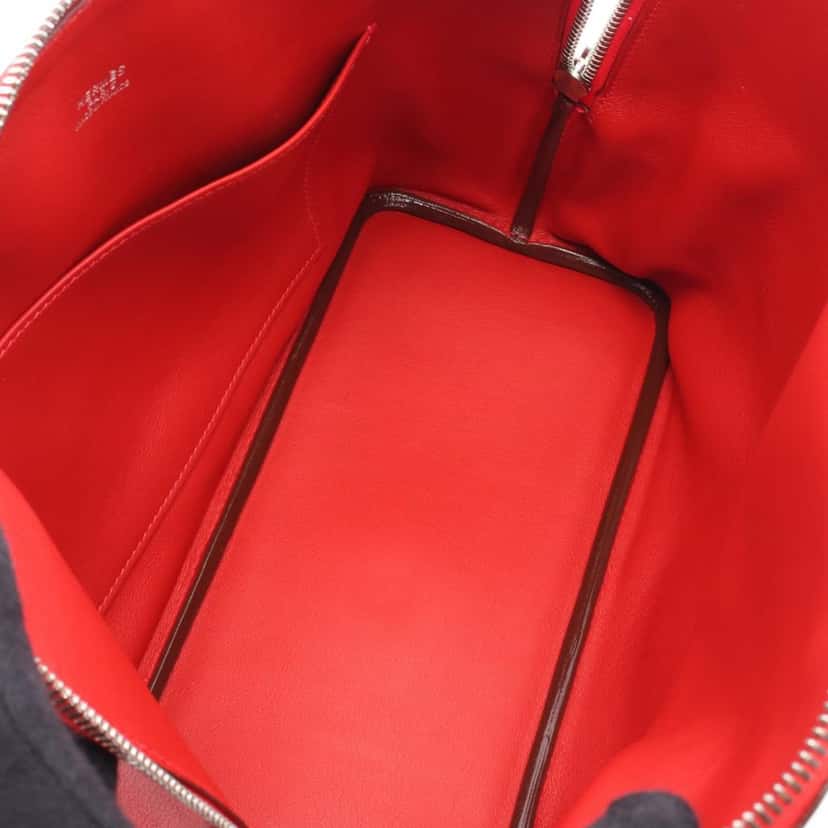 Hermès Swift Web Bolide 1923 30 Red Leather Good condition - Inside View