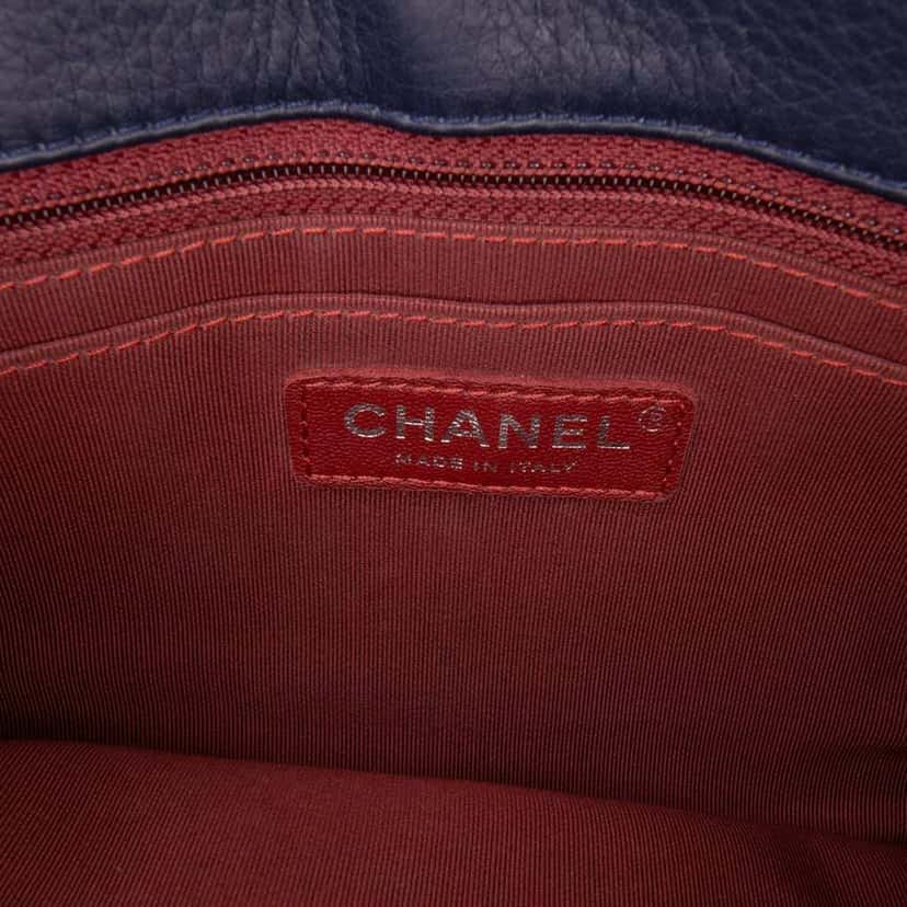 Chanel Paris-Greece Calfskin Archi Chic Flap Blue Leather Good condition - Box View