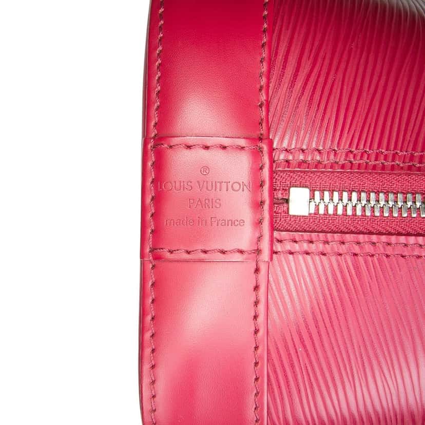 Louis Vuitton Epi Alma PM Pink Leather Good condition - Box View