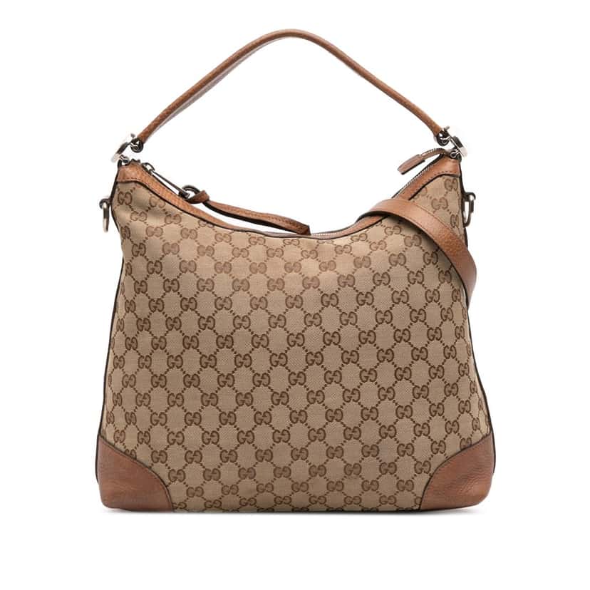 Gucci Small GG Canvas Miss GG Hobo Brown Canvas Good condition - Front View