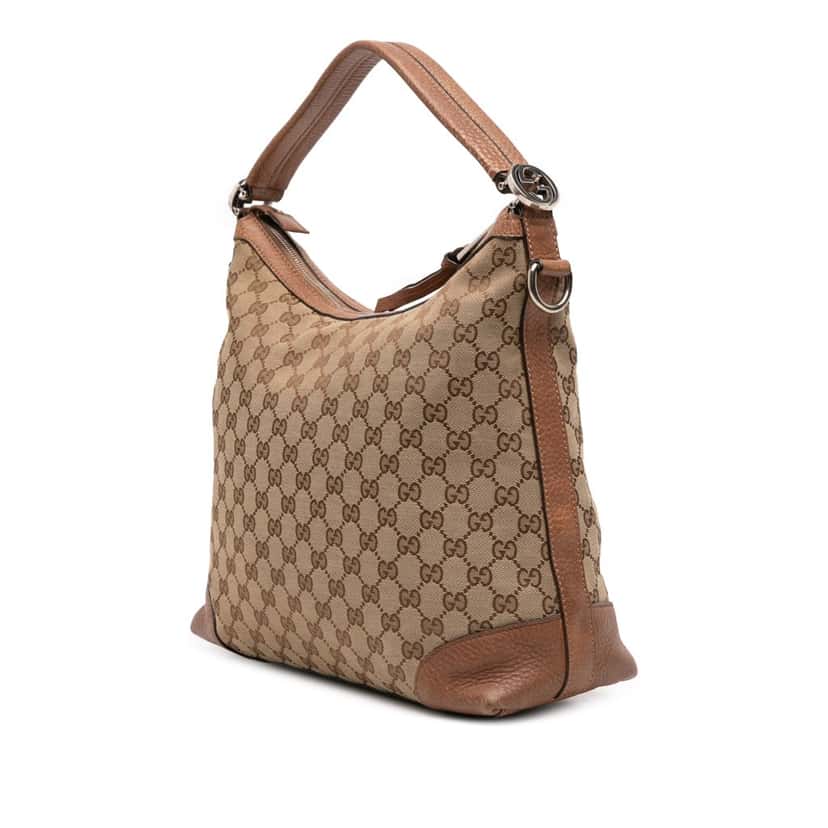Gucci Small GG Canvas Miss GG Hobo Brown Canvas Good condition - Back View