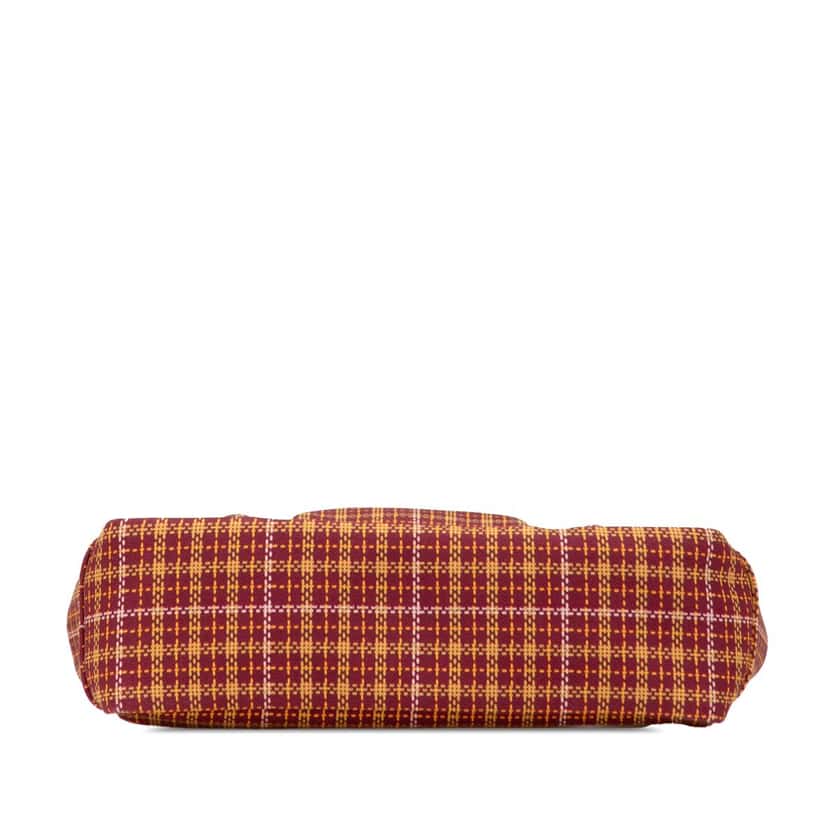 Gucci Checkered Wool Childrens Pocket Handbag Red Wool Good condition - Inside View