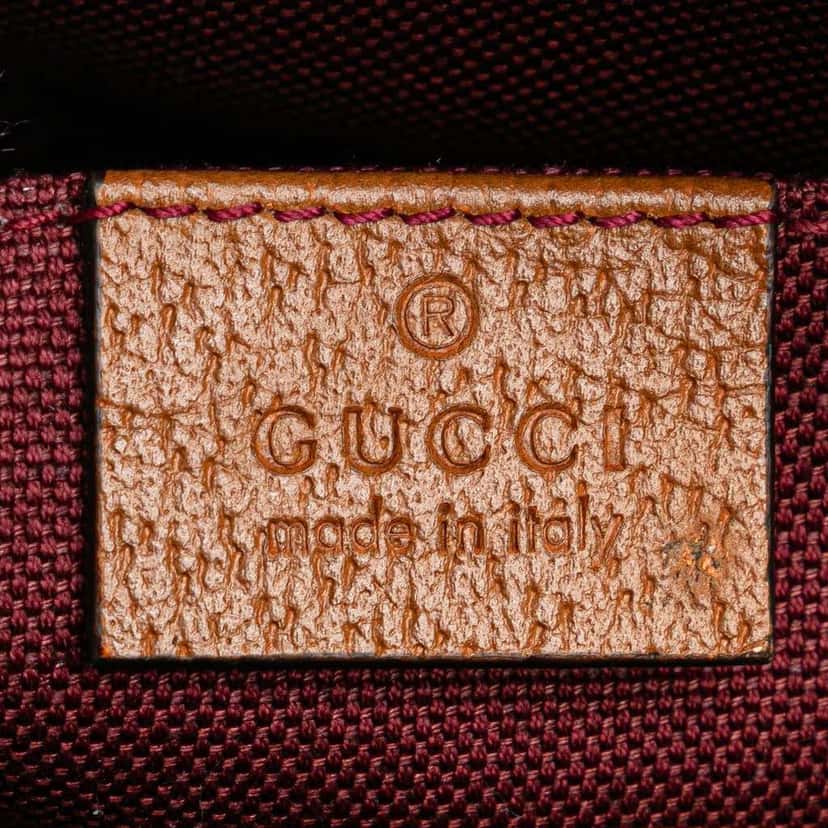 Gucci Checkered Wool Childrens Pocket Handbag Red Wool Good condition - Box View