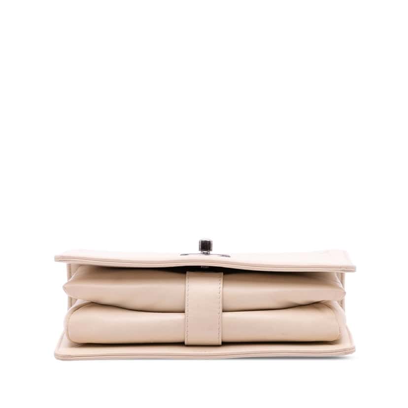 Chanel Small Quilted Calfskin Korean Garden Flap Brown Leather Good condition - Inside View