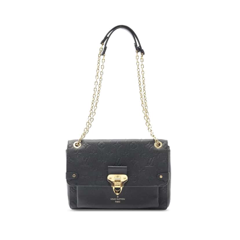 Louis Vuitton Monogram Empreinte Vavin PM Black Leather Good condition - Front View