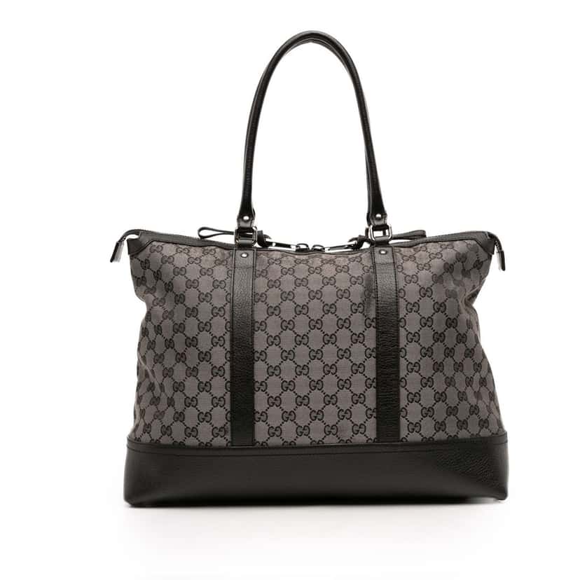 Gucci GG Canvas Tote Grey Canvas Good condition - Front View