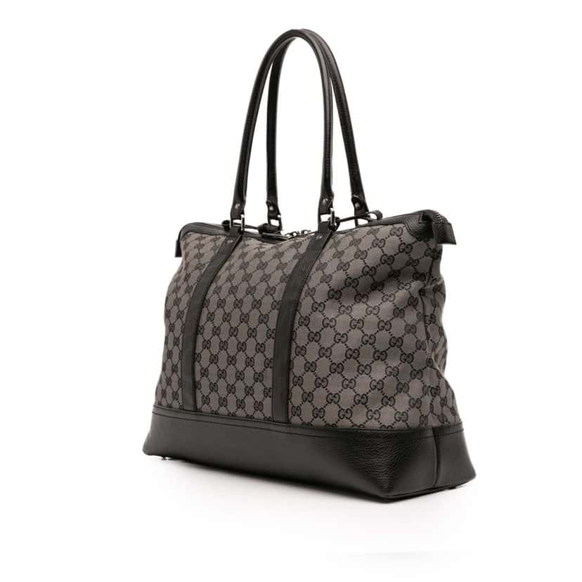 Gucci GG Canvas Tote Grey Canvas Good condition - Back View