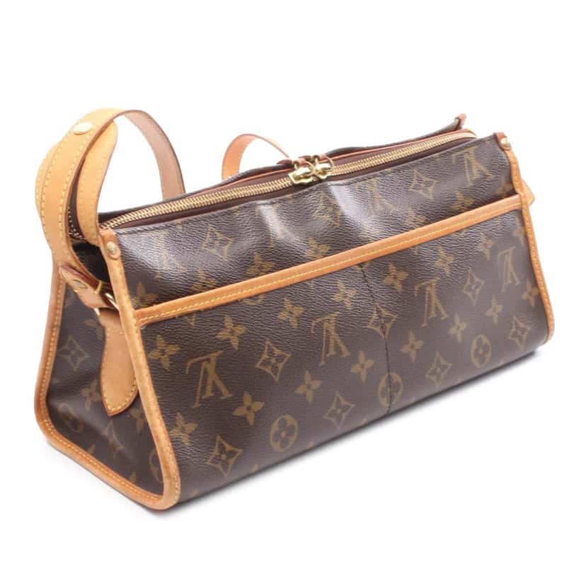 Louis Vuitton Monogram Popincourt Long Brown Canvas Good condition - Back View