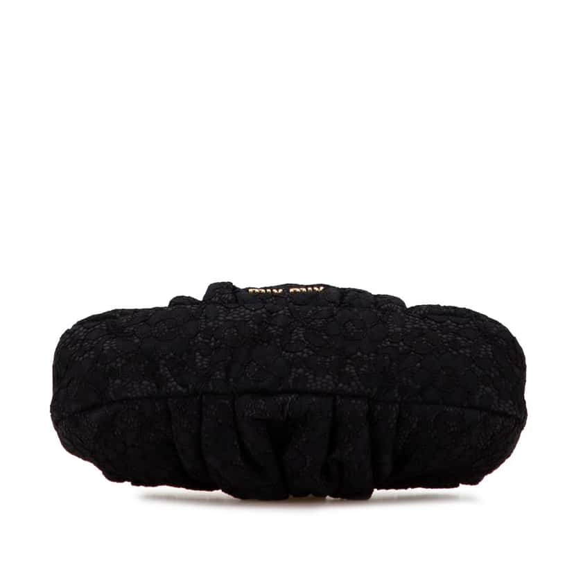 Miu Miu Lace Frame Clutch Black Good condition - Inside View