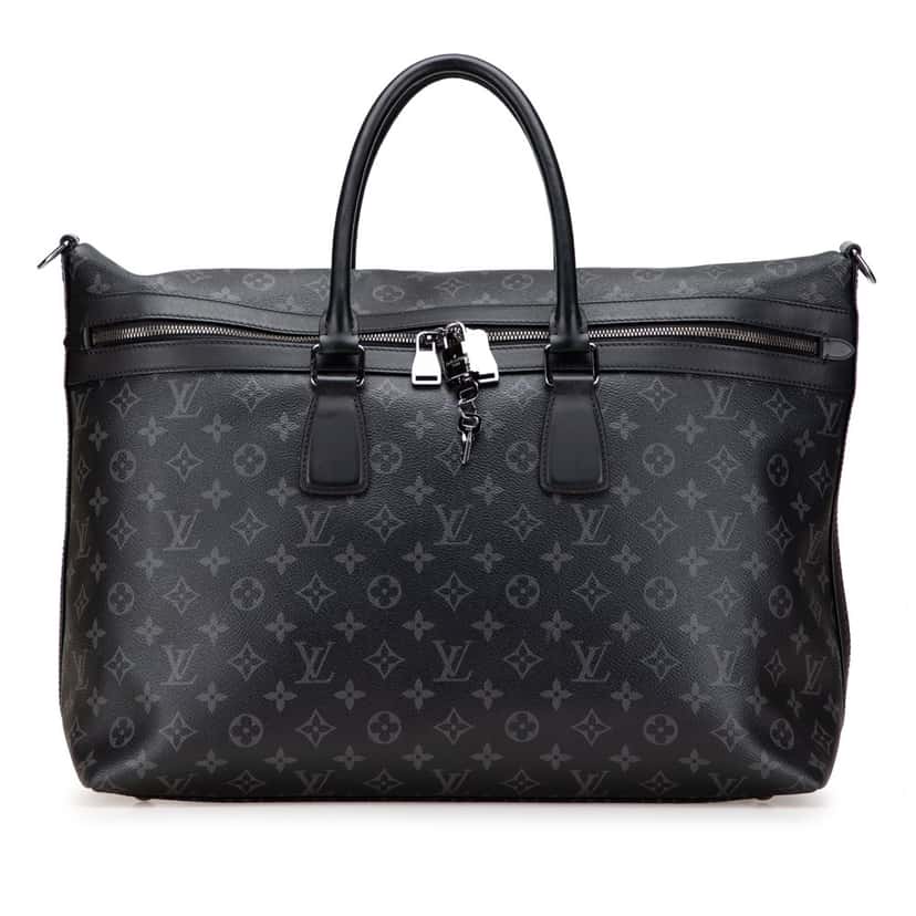 Louis Vuitton Monogram Eclipse Apollo All Day Black Canvas Good condition - Front View