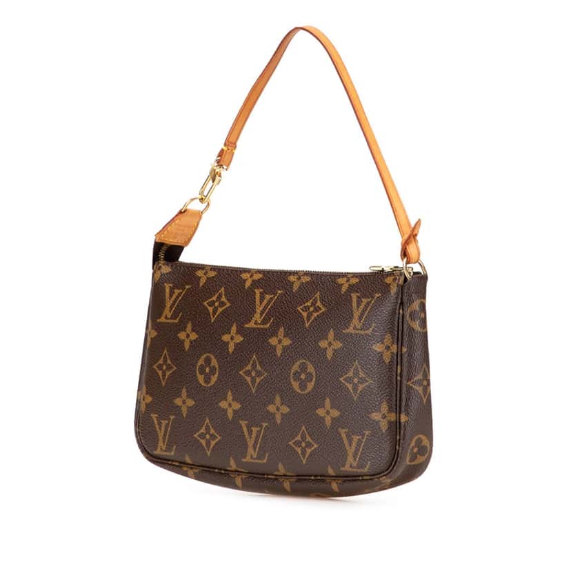 Louis Vuitton Monogram Pochette Accessoires Brown Canvas Good condition - Back View