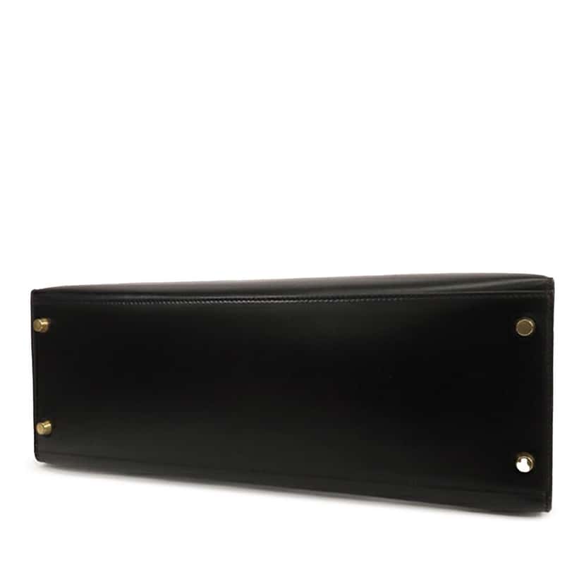 Hermès Box Calf Kelly Retourne 35 Black Leather Good condition - Inside View