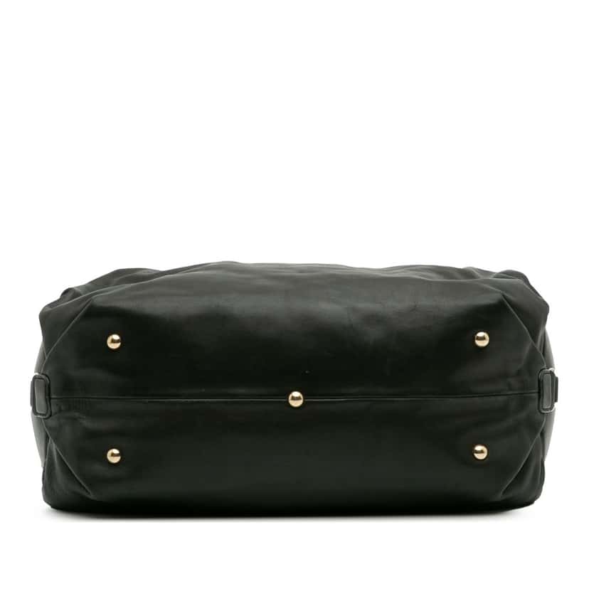 Gucci Leather Bridle Satchel Black Leather Good condition - Inside View