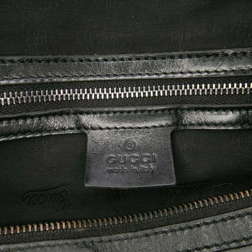Gucci GG Imprime Boston Bag Black Canvas Good condition - Box View