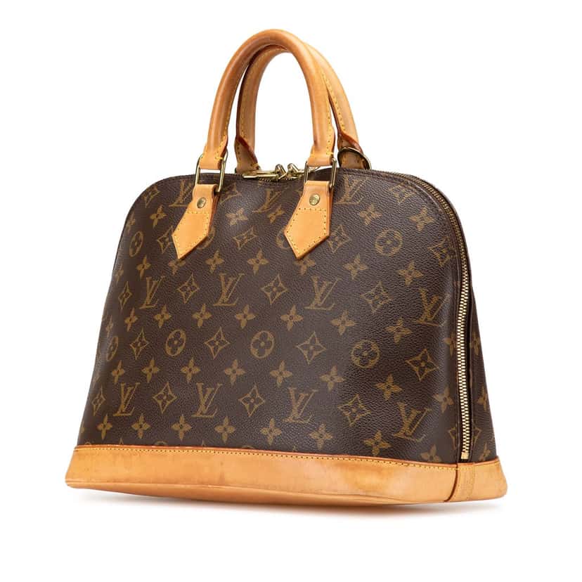 Louis Vuitton Monogram Alma PM Brown Canvas Good condition - Back View