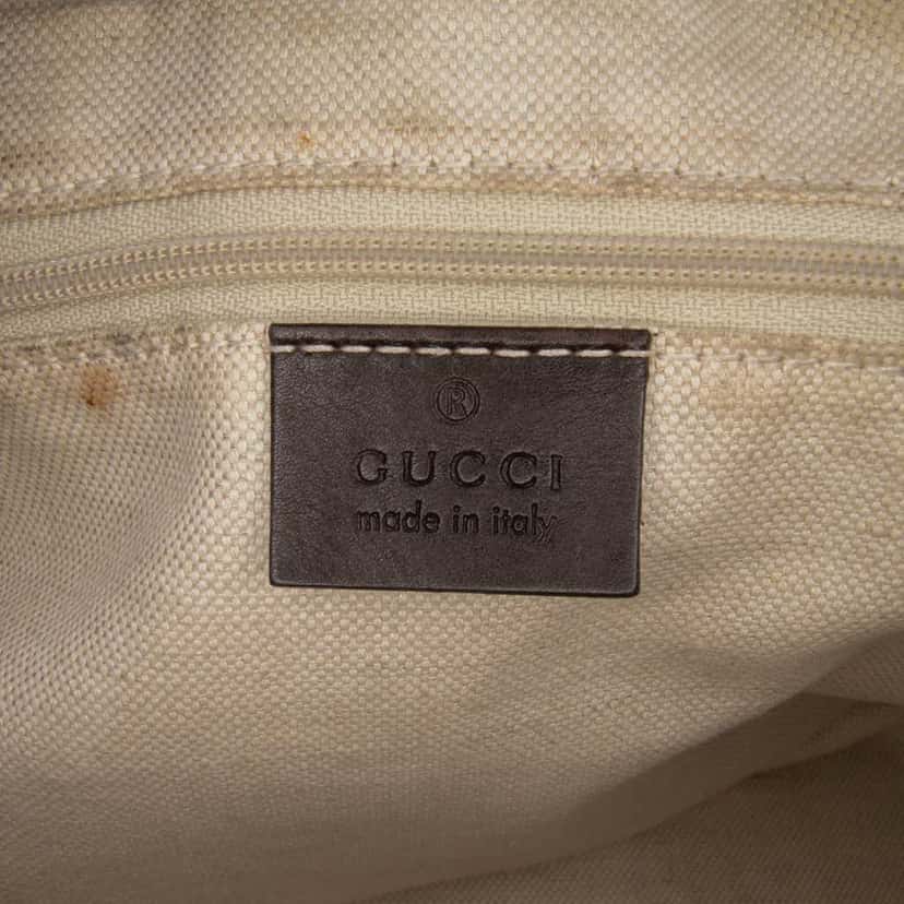 Gucci GG Canvas Sukey Satchel Brown Canvas Good condition - Box View