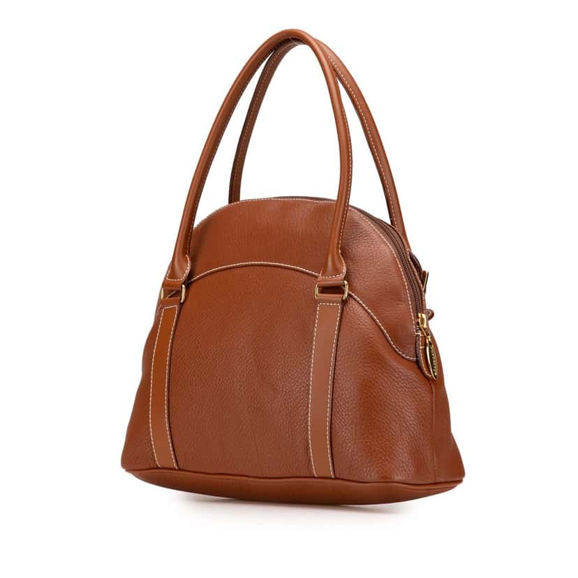 Burberry Leather Handbag Brown Leather Good condition - Back View