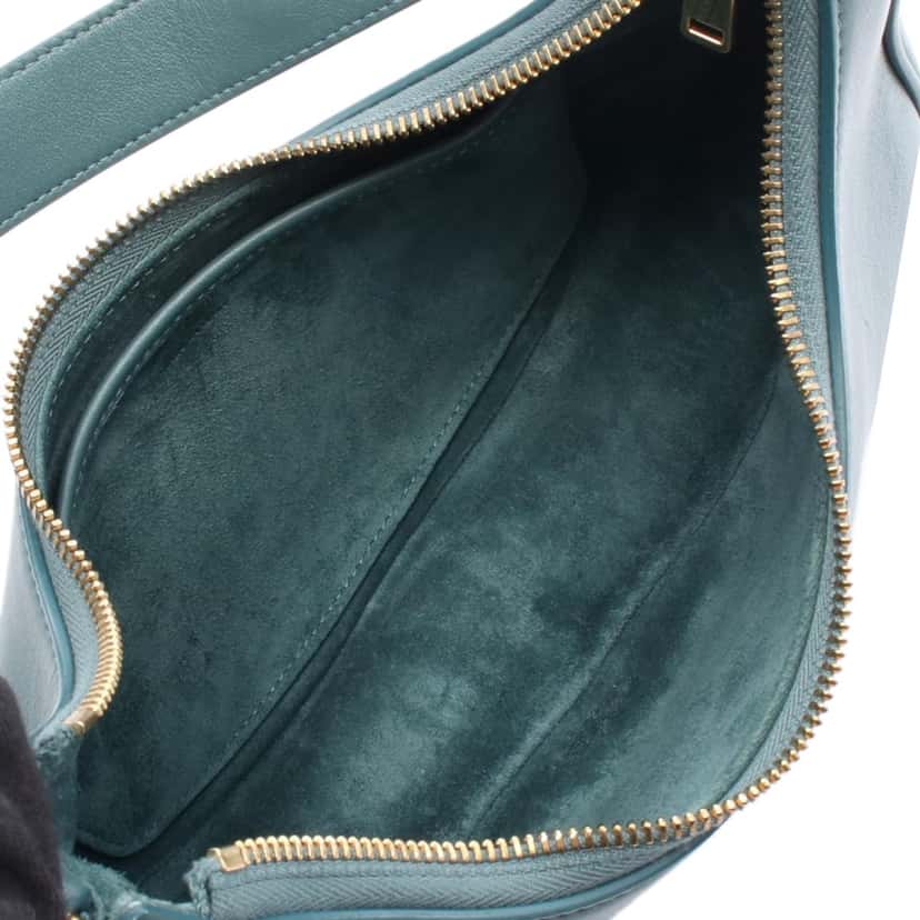 Celine Medium Calfskin Ava Shoulder Bag Blue Leather Good condition - Inside View