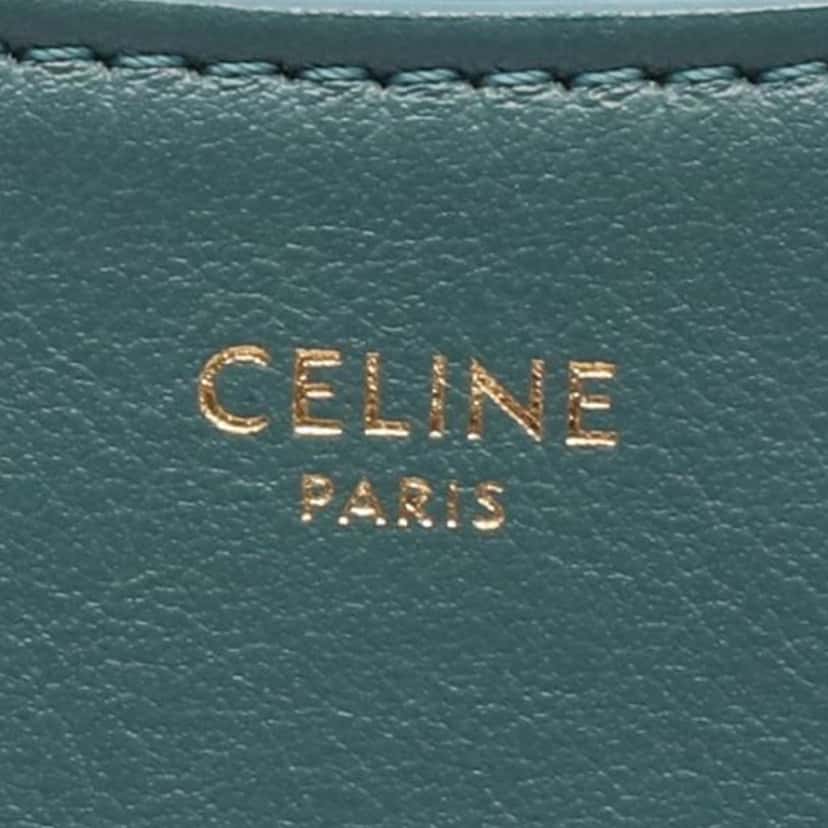 Celine Medium Calfskin Ava Shoulder Bag Blue Leather Good condition - Model View