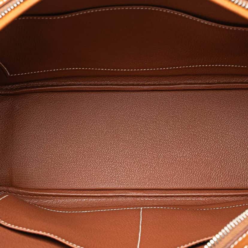 Hermès Barenia and Toile Rocobar Plume 32 Brown Canvas Good condition - Model View