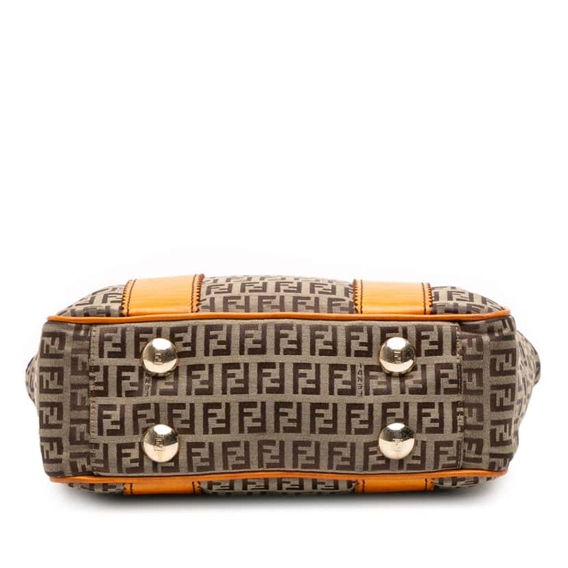 Fendi Zucchino Canvas Tote Brown Canvas Good condition - Inside View