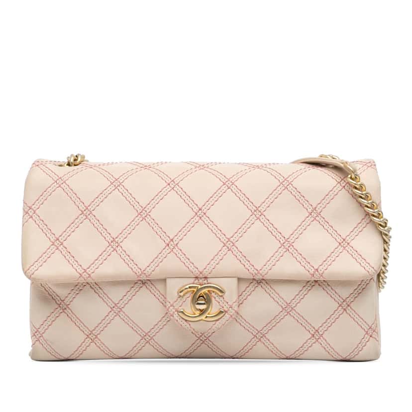 Chanel Jumbo Quilted Calfskin Triple Stitched Flap Brown Leather Good condition - Front View