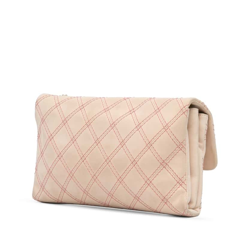 Chanel Jumbo Quilted Calfskin Triple Stitched Flap Brown Leather Good condition - Back View