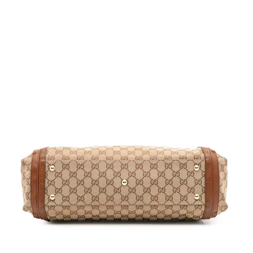 Gucci GG Canvas Bella Satchel Brown Canvas Good condition - Inside View