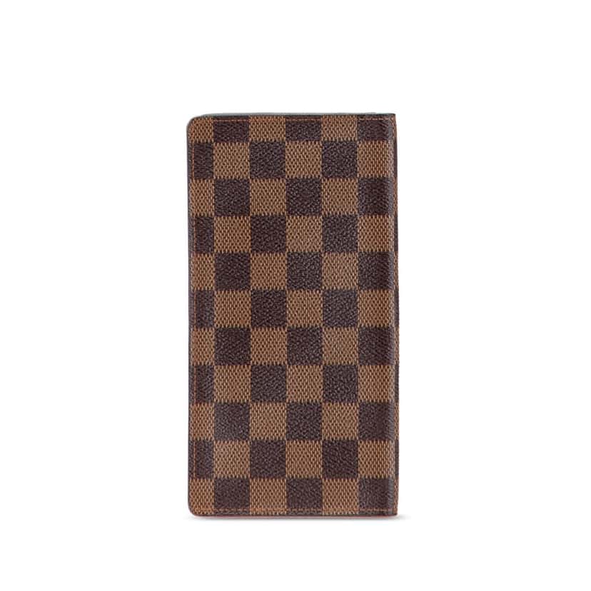 Louis Vuitton Damier Ebene Brazza Wallet Brown Canvas Good condition - Back View