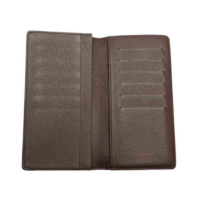 Louis Vuitton Damier Ebene Brazza Wallet Brown Canvas Good condition - Model View