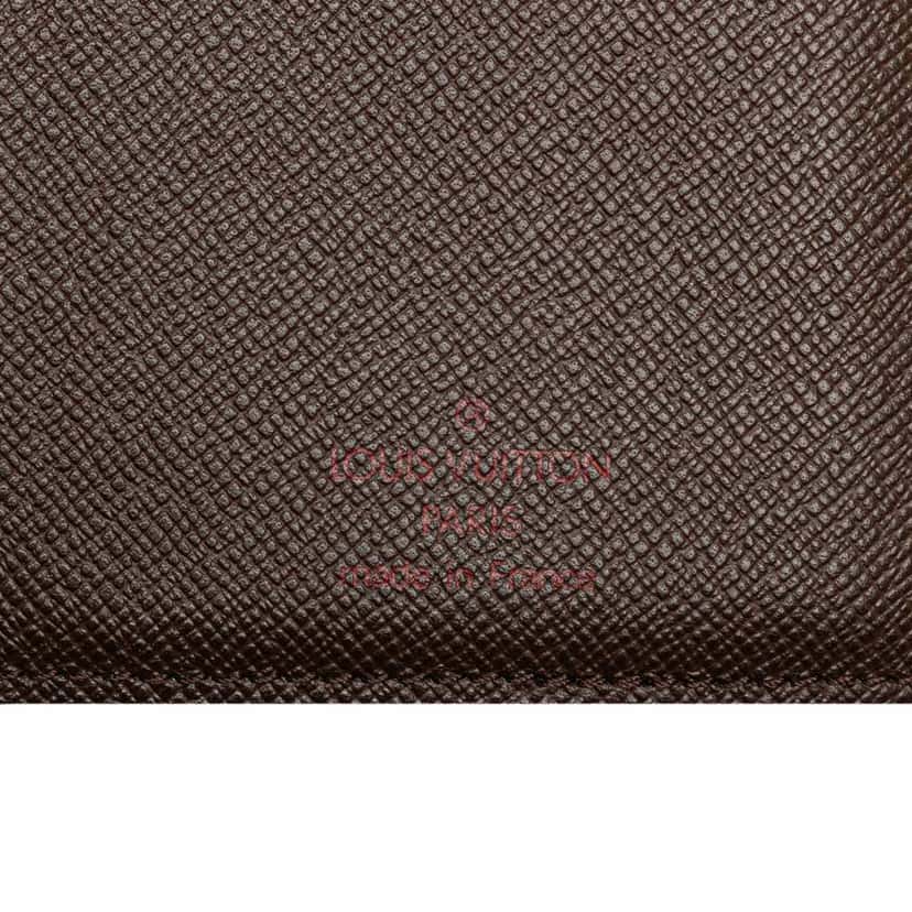 Louis Vuitton Damier Ebene Brazza Wallet Brown Canvas Good condition - Box View