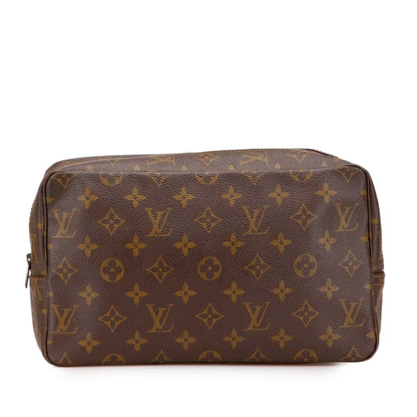 Louis Vuitton Monogram Trousse Toilette 28 Brown Canvas Good condition - Front View