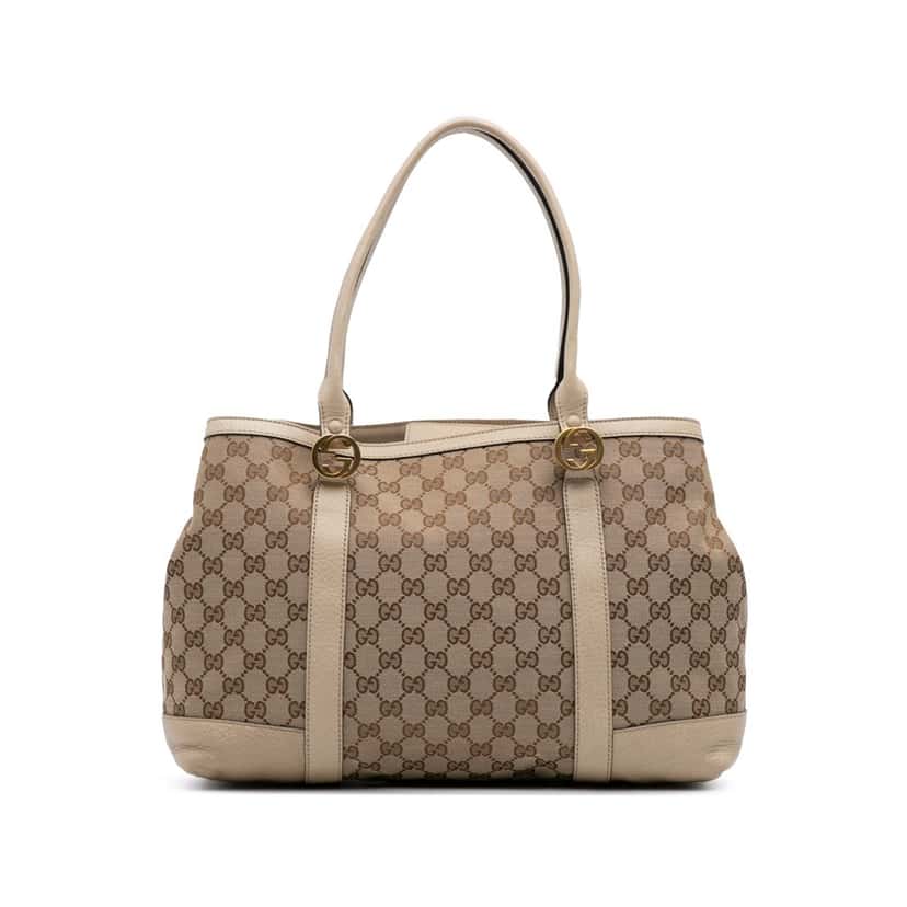 Gucci GG Canvas Miss GG Tote Brown Canvas Fair condition - Front View