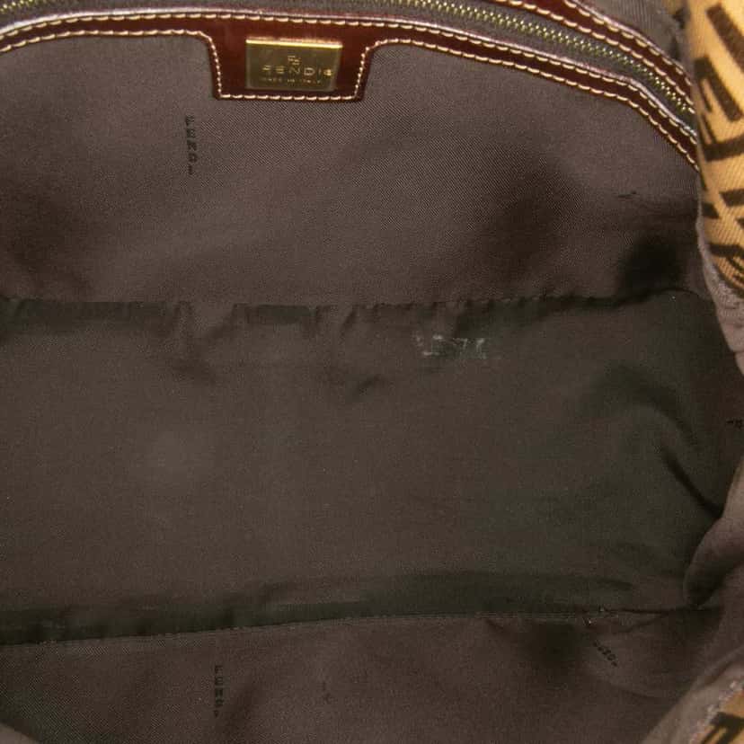 Fendi Zucchino Crystal Mamma Forever Brown Canvas Good condition - Model View