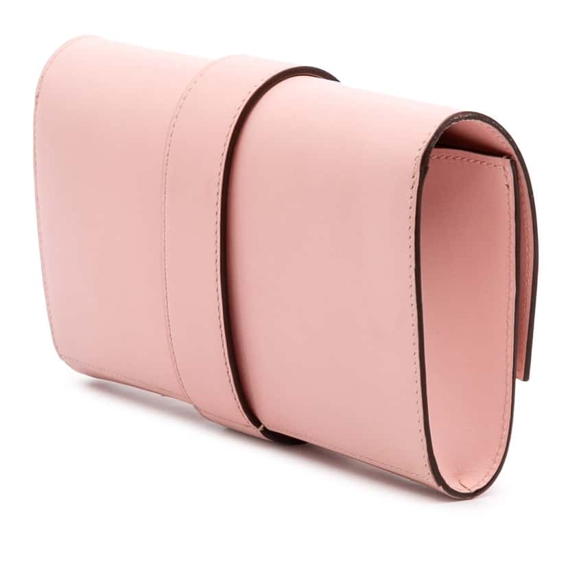 Hermès Tadelakt Medor Clutch 23 Pink Leather Good condition - Back View