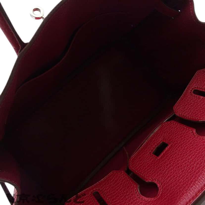 Hermès Togo Birkin Retourne 25 Red Leather Good condition - Model View