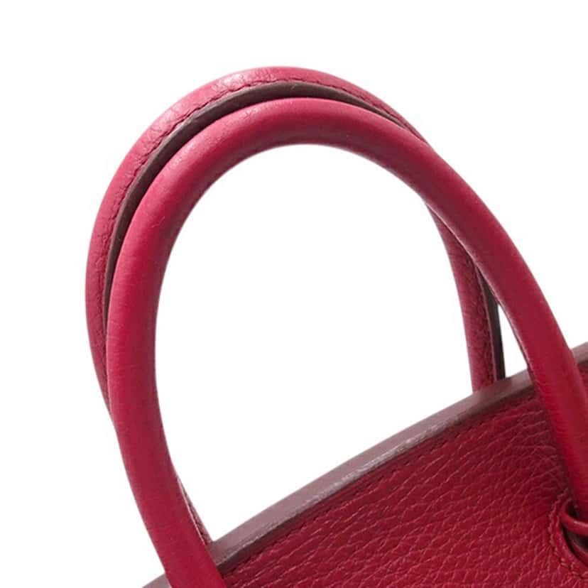 Hermès Togo Birkin Retourne 25 Red Leather Good condition - Box View