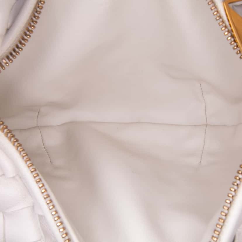 Bottega Veneta Mini Nappa Intrecciato Jodie White Leather Good condition - Model View