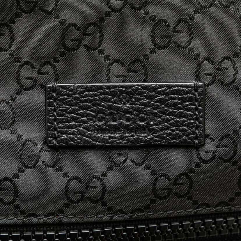 Gucci GG Nylon Web Crossbody Bag Black Good condition - Box View
