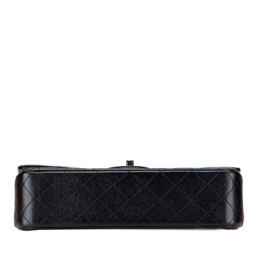 Chanel Medium Classic Caviar Double Flap Black Leather Good condition - Inside View