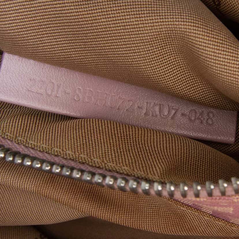 Fendi Zucchino Canvas Tote Purple Canvas Good condition - Box View