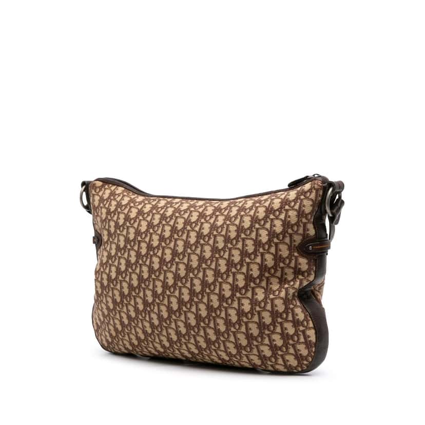 Dior Oblique Canvas Crossbody Brown Canvas Good condition - Back View