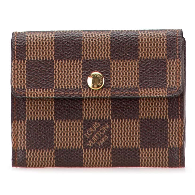 Louis Vuitton Damier Ebene Ludlow Wallet Brown Canvas Good condition - Front View