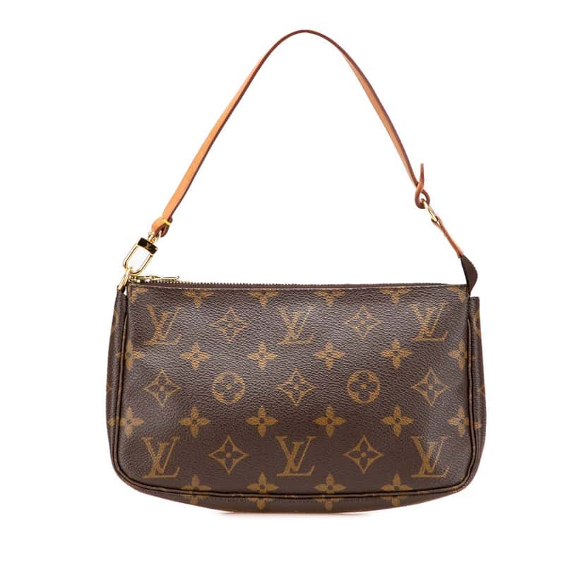 Louis Vuitton Monogram Pochette Accessoires Brown Canvas Good condition - Front View