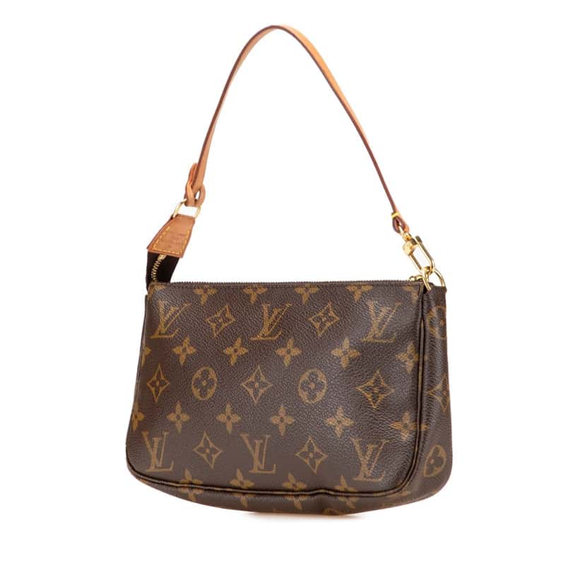 Louis Vuitton Monogram Pochette Accessoires Brown Canvas Good condition - Back View